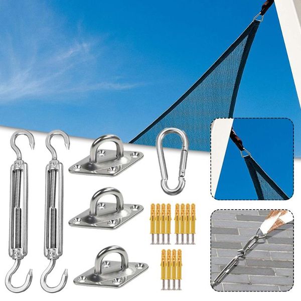 shade 18/24pcs sun sail hardware kit stainless steel installation for triangle rectangular canopy cover durability
shade 18/24pcs sun sail hardware kit stainless steel installation for triangle rectangular canopy cover durability