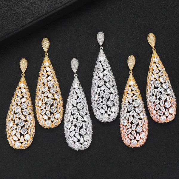 dangle & chandelier luxury noble gorgeous drop pendant earrings for women bridal wedding party show jewelry romantic gift high quality, Silver
dangle & chandelier luxury noble gorgeous drop pendant earrings for women bridal wedding party show jewelry romantic gift high quality, Silver