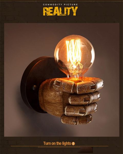 wall lamp european antique resin fist border bar restaurant cafe decoration left hand right
wall lamp european antique resin fist border bar restaurant cafe decoration left hand right
