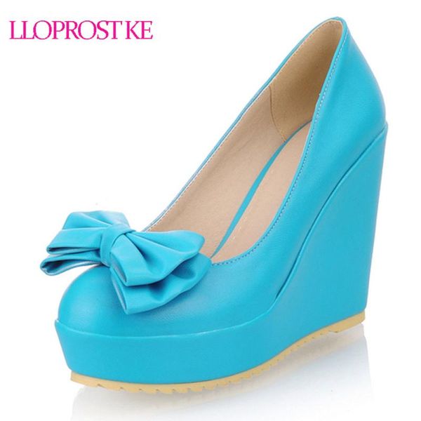 lloprost ke autumn bowtie women pumps fashion elegant round toe bow office lady wedge high heel woman shoes my482 dress, Black
lloprost ke autumn bowtie women pumps fashion elegant round toe bow office lady wedge high heel woman shoes my482 dress, Black