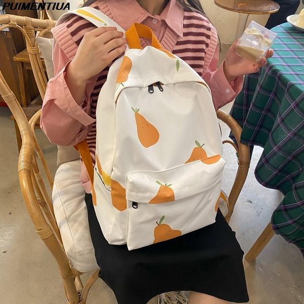 backpack simple female women fruit printed canvas school bag for teenage girls casual shoulder rucksack travel book
backpack simple female women fruit printed canvas school bag for teenage girls casual shoulder rucksack travel book