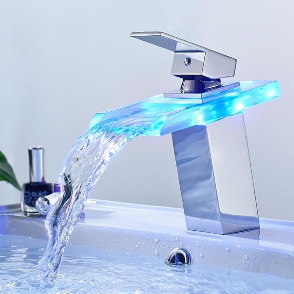 basin faucet waterfall temperature colors change bathroom mixer tap deck mounted wash sink glass taps faucets
basin faucet waterfall temperature colors change bathroom mixer tap deck mounted wash sink glass taps faucets
