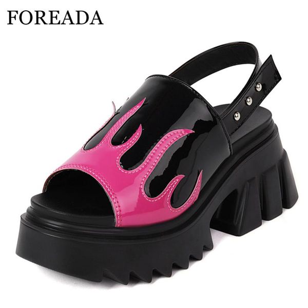 dress shoes foreada women sandals punk style patent leather platform block high heels buckle ladies footwear summer black 43
dress shoes foreada women sandals punk style patent leather platform block high heels buckle ladies footwear summer black 43