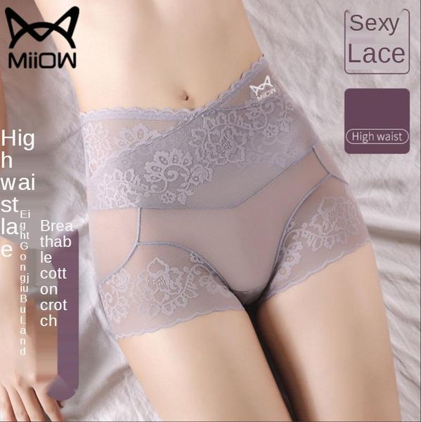 women's panties miiow 3 pcs of lace underpants high waist abdomen raised hips traceless summer thin transparent boxer pants women, Black;pink
women's panties miiow 3 pcs of lace underpants high waist abdomen raised hips traceless summer thin transparent boxer pants women, Black;pink