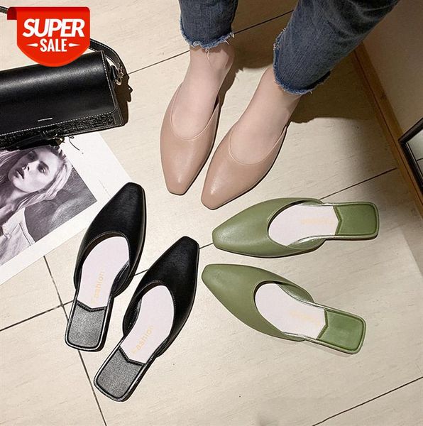 net celebrity lazy shoes, wear one-step slippers, sandals, mule baotou women's slippers #867x, Black
net celebrity lazy shoes, wear one-step slippers, sandals, mule baotou women's slippers #867x, Black