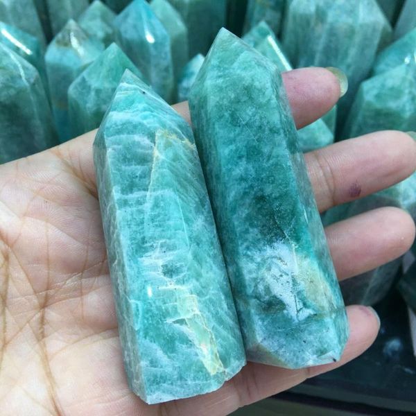natural amazonite obelisk quartz crystal wand point reiki healing decorative objects & figurines
natural amazonite obelisk quartz crystal wand point reiki healing decorative objects & figurines