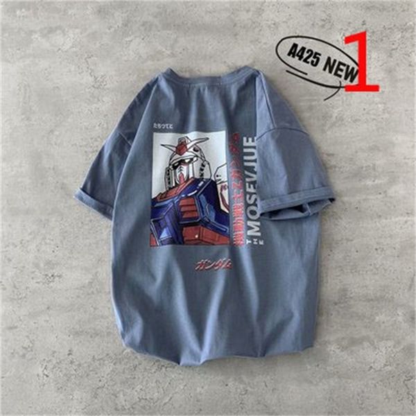 short-sleeved t-shirt men's summer couple clothes tide brand trend loose 210420, White;black
short-sleeved t-shirt men's summer couple clothes tide brand trend loose 210420, White;black