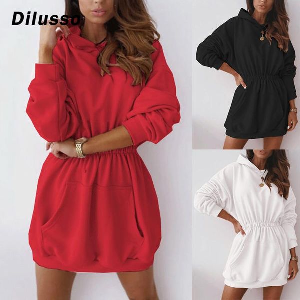 autumn women's solid o-neck dresses long sleeve fleece thick dress+waistband hooded pockets female mini casual, Black;gray
autumn women's solid o-neck dresses long sleeve fleece thick dress+waistband hooded pockets female mini casual, Black;gray