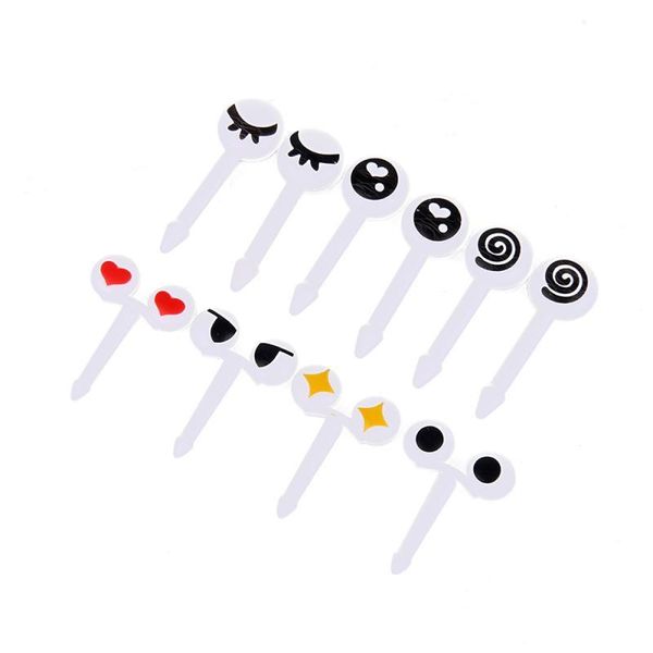 pcs/set mini eye fruit fork reusable plastic decorative sticks kids lunch bento box kitchen accessories tool forks
pcs/set mini eye fruit fork reusable plastic decorative sticks kids lunch bento box kitchen accessories tool forks