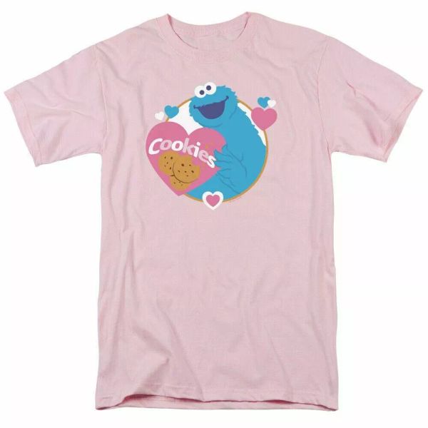 sesame street love cookies t shirt mens licensed classic tv monster light pink, White;black
sesame street love cookies t shirt mens licensed classic tv monster light pink, White;black