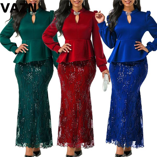 vazn new chic 2021 spring lady 3 colors long dress full sleeve ruffles ankle-length trumpet dress lady special party dress, Black;gray
vazn new chic 2021 spring lady 3 colors long dress full sleeve ruffles ankle-length trumpet dress lady special party dress, Black;gray