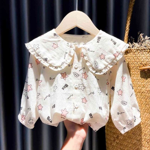 doll collar cute blouse print stars ruches baby girls shirt girl autumn clothes lace puff long sleeve soft cotton, White;black
doll collar cute blouse print stars ruches baby girls shirt girl autumn clothes lace puff long sleeve soft cotton, White;black