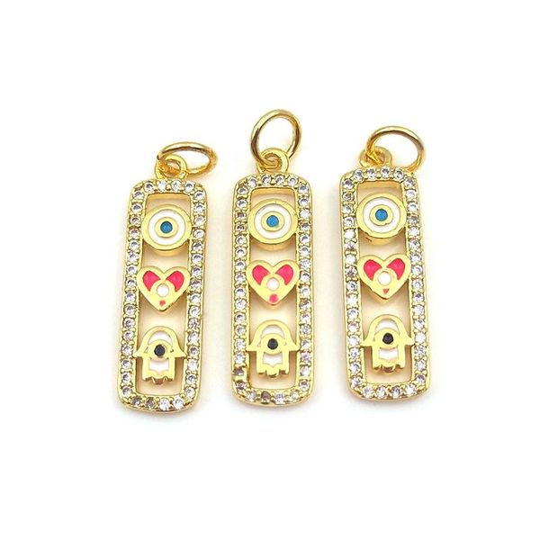 pendant necklaces 5pcs cz micro pave enamel pendants heart evil eye hamsa hand tiny rectangle shape gold charm for women jewelry, Silver
pendant necklaces 5pcs cz micro pave enamel pendants heart evil eye hamsa hand tiny rectangle shape gold charm for women jewelry, Silver