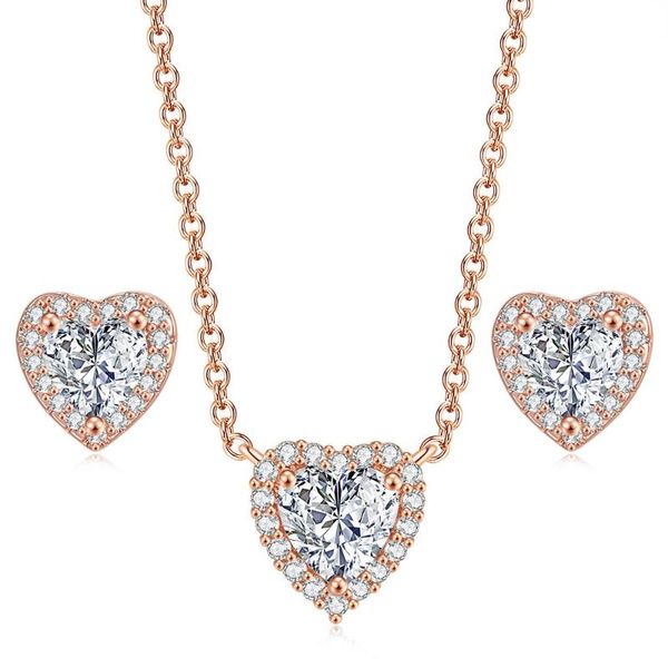 earrings & necklace wedding heart jewelry sets for women bridal crystal korean style 2021 fashion romantic accessories 551, Silver
earrings & necklace wedding heart jewelry sets for women bridal crystal korean style 2021 fashion romantic accessories 551, Silver