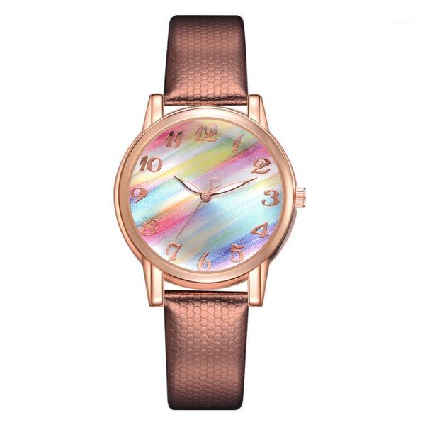 wristwatches gradient leather strap women's watch fahsion luxury no logo wristwatch women clock quartz gift montre femme, Slivery;brown
wristwatches gradient leather strap women's watch fahsion luxury no logo wristwatch women clock quartz gift montre femme, Slivery;brown