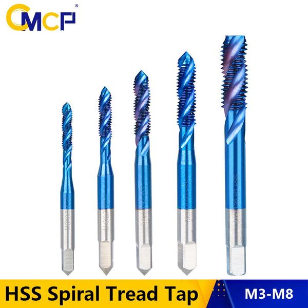 spiral thread tap hss screw machine m3 m4 m5 m6 m8 metric nano blue coated right hand tools
spiral thread tap hss screw machine m3 m4 m5 m6 m8 metric nano blue coated right hand tools
