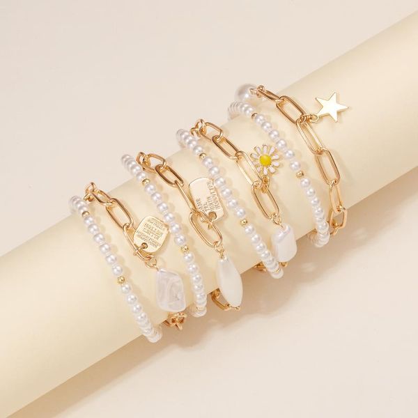 charm bracelets bracelet for women double layer thick fashion geometric irregular pearl beads chain summer boho jewelry gift, Golden;silver
charm bracelets bracelet for women double layer thick fashion geometric irregular pearl beads chain summer boho jewelry gift, Golden;silver
