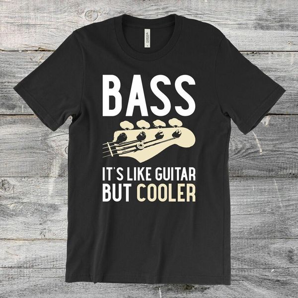 bass it's like guitar but cooler bass guitar men's t-shirt guitarist shirt gift, White;black
bass it's like guitar but cooler bass guitar men's t-shirt guitarist shirt gift, White;black