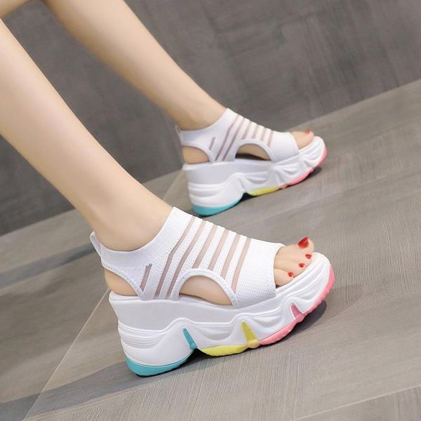 stretch fabric platform heighten shoes fashion hollow out peep toe wedges gladiator sandals retro casual women zapatillas mujer, Black
stretch fabric platform heighten shoes fashion hollow out peep toe wedges gladiator sandals retro casual women zapatillas mujer, Black