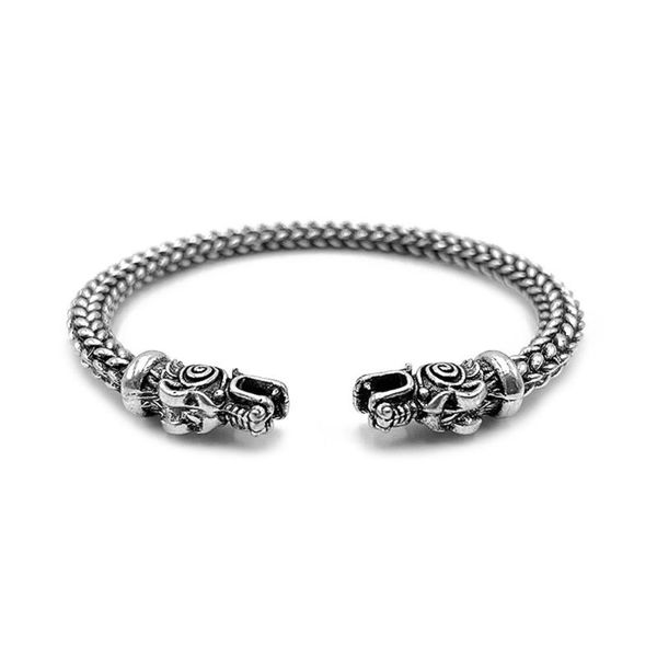 bangle vintage dragon head open nordic viking bracelet men wristband cuff bracelets for women bangles pulsera hombre vikingo, Black
bangle vintage dragon head open nordic viking bracelet men wristband cuff bracelets for women bangles pulsera hombre vikingo, Black