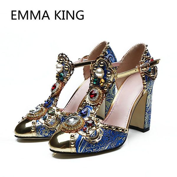 luxury crystal vintage women pumps round toe marty janes ladies party wedding shoes ankle buckle strap elegant high heels dress, Black
luxury crystal vintage women pumps round toe marty janes ladies party wedding shoes ankle buckle strap elegant high heels dress, Black
