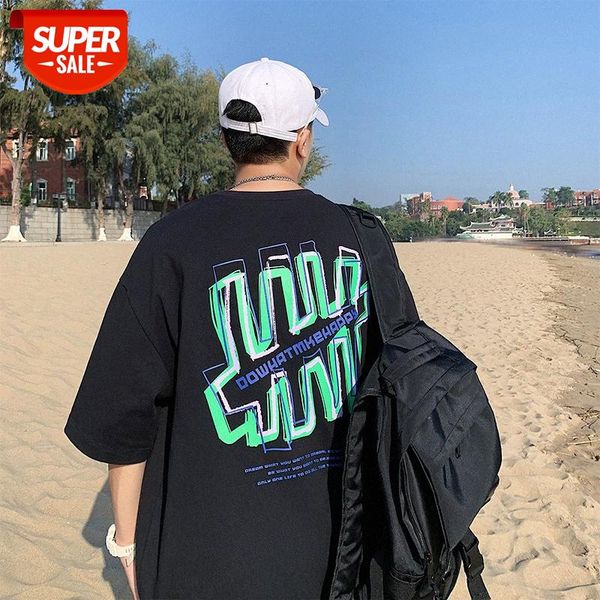 short-sleeved t-shirt men's loose fashion printing shirt casual round neck half sleeve #2b74, White;black
short-sleeved t-shirt men's loose fashion printing shirt casual round neck half sleeve #2b74, White;black