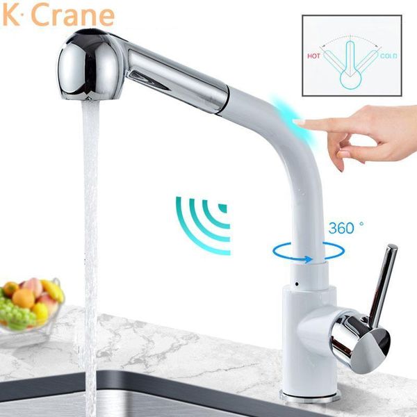 touch sensor bathroom faucet pull out smart white brass tap retractable basin sink grifos cold torneira para pia de banheiro faucets1
touch sensor bathroom faucet pull out smart white brass tap retractable basin sink grifos cold torneira para pia de banheiro faucets1