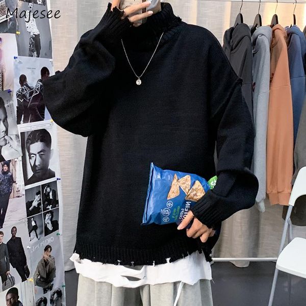 men's sweaters pullovers men turtleneck thicken ripped solid loose oversize s-3xl hip-hop all-match harajuku korean style knitted male, White;black
men's sweaters pullovers men turtleneck thicken ripped solid loose oversize s-3xl hip-hop all-match harajuku korean style knitted male, White;black