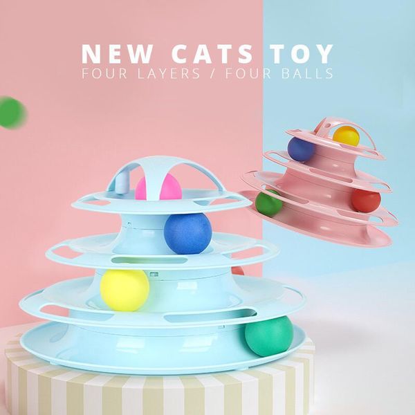 idyllife cats toy balls for kitten track interactive fun game intelligence playing anti slip 4 layer tower pet supply cat toys
idyllife cats toy balls for kitten track interactive fun game intelligence playing anti slip 4 layer tower pet supply cat toys