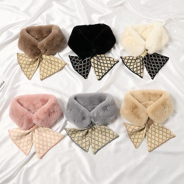 bow ties solid color plaid warm false collar for women's cross fake collars shirt detachable knitted scarf bib neckchief, Black;gray
bow ties solid color plaid warm false collar for women's cross fake collars shirt detachable knitted scarf bib neckchief, Black;gray