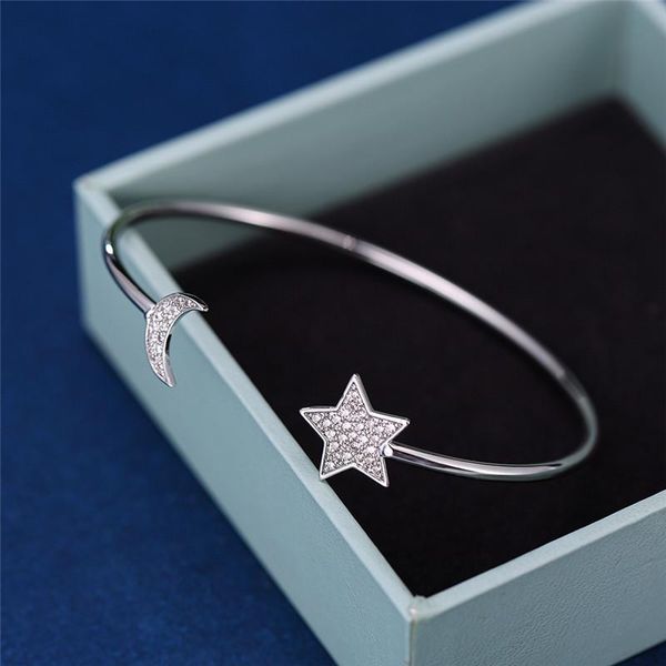 cute star moon adjustable bracelet charm female white crystal stone bracelets for women vintage silver color wedding, Golden;silver
cute star moon adjustable bracelet charm female white crystal stone bracelets for women vintage silver color wedding, Golden;silver
