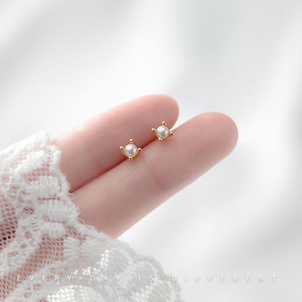 stud 925 sterling silver korean small fresh shell beads synthetic pearl earrings sweet lady fine jewelry gifts, Golden;silver
stud 925 sterling silver korean small fresh shell beads synthetic pearl earrings sweet lady fine jewelry gifts, Golden;silver