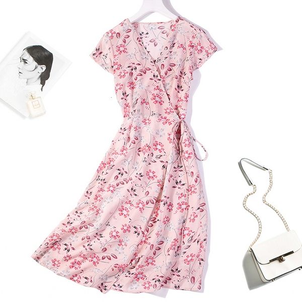 dress women's 100% pure silk cap sleeve two layers pink floral long wrap dress l xl jn504, Black;gray
dress women's 100% pure silk cap sleeve two layers pink floral long wrap dress l xl jn504, Black;gray
