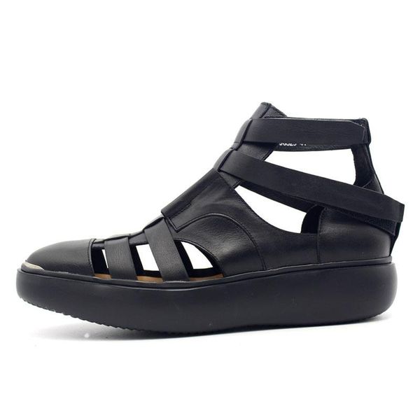 sandals 2021 gothic thick platform mens high summer straps beach hollow handmade genuine leather shoes plus size, Black
sandals 2021 gothic thick platform mens high summer straps beach hollow handmade genuine leather shoes plus size, Black