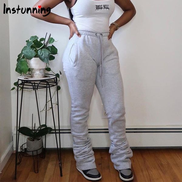 instunning women's pants high waist drawstring flare solid casual streetwear trousers fashion cotton warm female & capris, Black;white
instunning women's pants high waist drawstring flare solid casual streetwear trousers fashion cotton warm female & capris, Black;white