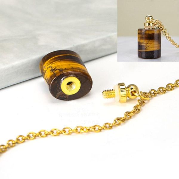 chains fashion trendy for women men oil diffuser vial natural stone necklace perfume bottle pendant jewelry gift, Silver
chains fashion trendy for women men oil diffuser vial natural stone necklace perfume bottle pendant jewelry gift, Silver