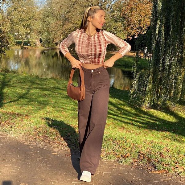 2011vintage y2k baggy brown jeans women streetwear loose high waist trousers harajuku fashion cotton denim sweatpants cuteandpsycho, Blue
2011vintage y2k baggy brown jeans women streetwear loose high waist trousers harajuku fashion cotton denim sweatpants cuteandpsycho, Blue