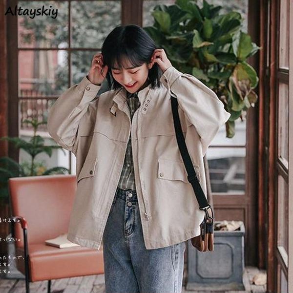 women's jackets basic women apricot large size s-5xl oversize stand collar cargo harajuku zipper korena style female outerwear all-matc, Black;brown
women's jackets basic women apricot large size s-5xl oversize stand collar cargo harajuku zipper korena style female outerwear all-matc, Black;brown