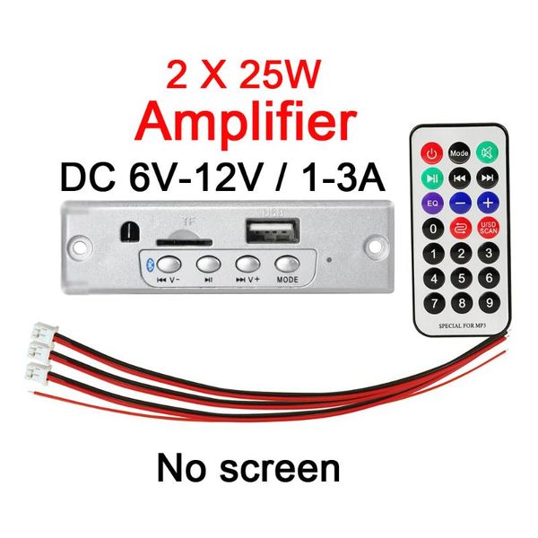 & mp4 players 2*25w car audio usb tf fm radio module wireless bluetooth 12v mp3 wma decoder board player with remote control
& mp4 players 2*25w car audio usb tf fm radio module wireless bluetooth 12v mp3 wma decoder board player with remote control