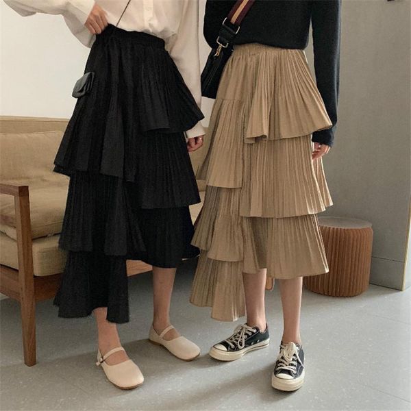 skirts female long pure color fashion ruffle irregular loose casual underskirt women sumemr spring elastic high waist skirt, Black
skirts female long pure color fashion ruffle irregular loose casual underskirt women sumemr spring elastic high waist skirt, Black