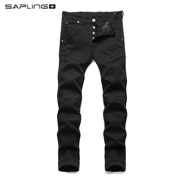 men's jeans straight fashion black 100%cotton slim patchwork harajuku men denim pants streetwear hip hop moto biker male, Blue
men's jeans straight fashion black 100%cotton slim patchwork harajuku men denim pants streetwear hip hop moto biker male, Blue