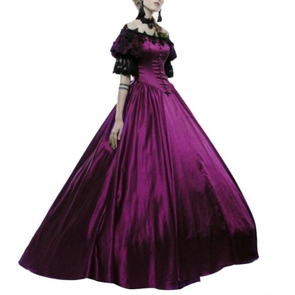 casual dresses 50% drophalloween party women medieval off shoulder lace patchwork ball gown maxi dress, Black;gray
casual dresses 50% drophalloween party women medieval off shoulder lace patchwork ball gown maxi dress, Black;gray