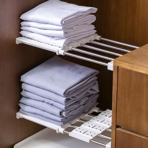 hooks & rails 26-90cm wardrobe retractable storage holder rack cabinets layered partition shelf kitchen organizer
hooks & rails 26-90cm wardrobe retractable storage holder rack cabinets layered partition shelf kitchen organizer