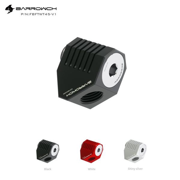 fans & coolings barrowch water cooler pc g1/4 45 degree rotation angled fitting open type 360 rotatable elbow fbftwt45-v1 for rgb
fans & coolings barrowch water cooler pc g1/4 45 degree rotation angled fitting open type 360 rotatable elbow fbftwt45-v1 for rgb