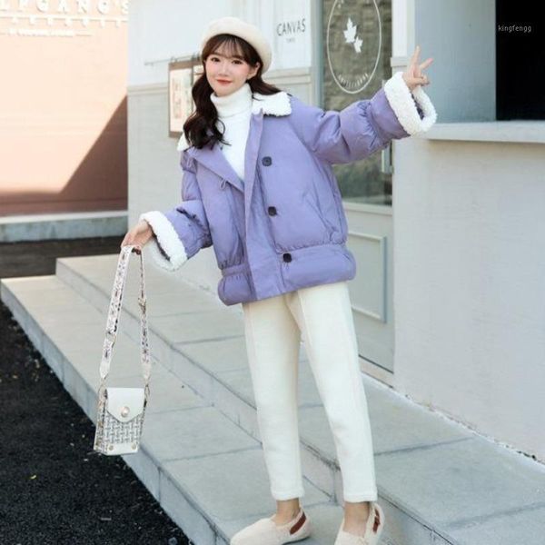 women's down & parkas lamb wool coat women's winter 2021 student korean version of bread and padded jacket loose casual cotton, Black
women's down & parkas lamb wool coat women's winter 2021 student korean version of bread and padded jacket loose casual cotton, Black