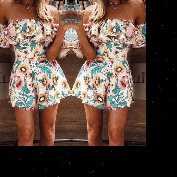 summer off shoulder ruffle bodycon womens romper playsuit fashion floral printed bodysuits, Black;white
summer off shoulder ruffle bodycon womens romper playsuit fashion floral printed bodysuits, Black;white