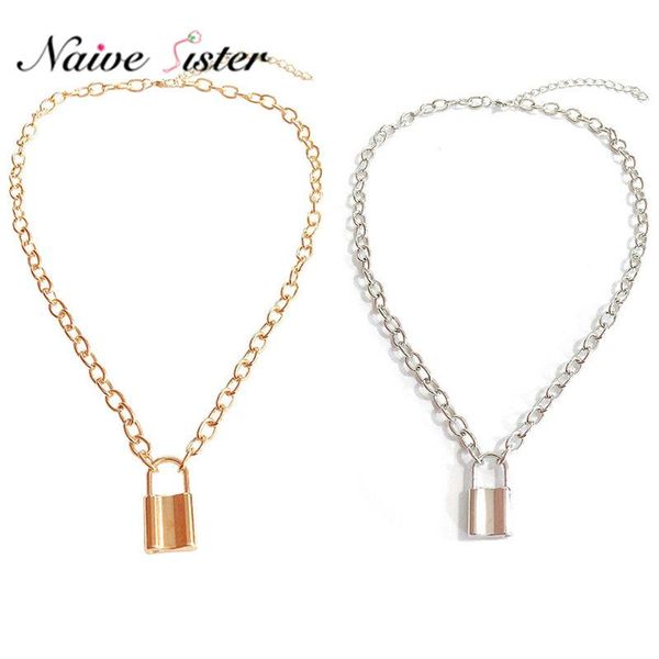 fashion lock pendant necklaces for women long link chain jewelry punk necklace hip hop jewellery party cocktail accessories, Silver
fashion lock pendant necklaces for women long link chain jewelry punk necklace hip hop jewellery party cocktail accessories, Silver