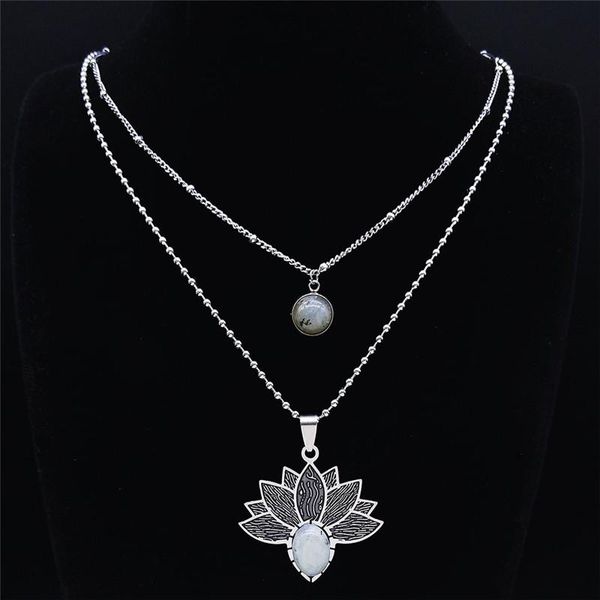 pendant necklaces flash stone stainless steel boho silver color layered charms necklace jewelry sautoir femme long n3603s04
pendant necklaces flash stone stainless steel boho silver color layered charms necklace jewelry sautoir femme long n3603s04