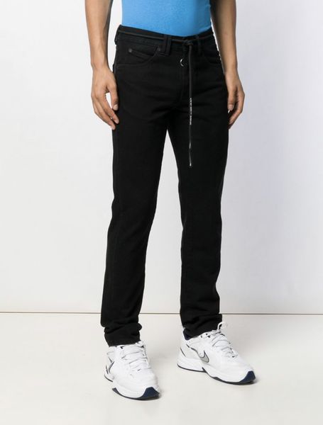 American High Street Brand OFF Minimalist Slim Fit Black Jeans Streetwear Slim Mens Pants Trousers Mens Clothing
American High Street Brand OFF Minimalist Slim Fit Black Jeans Streetwear Slim Mens Pants Trousers Mens Clothing
