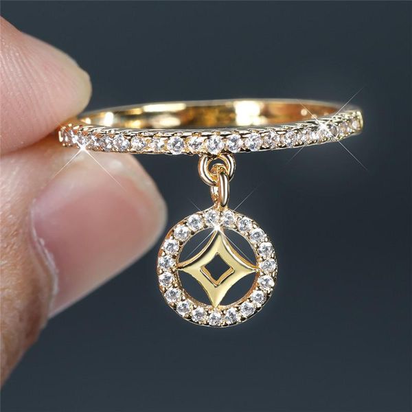 wedding rings cute female crystal round pendant ring trendy gold silver color engagement charm zircon stone for women, Slivery;golden
wedding rings cute female crystal round pendant ring trendy gold silver color engagement charm zircon stone for women, Slivery;golden